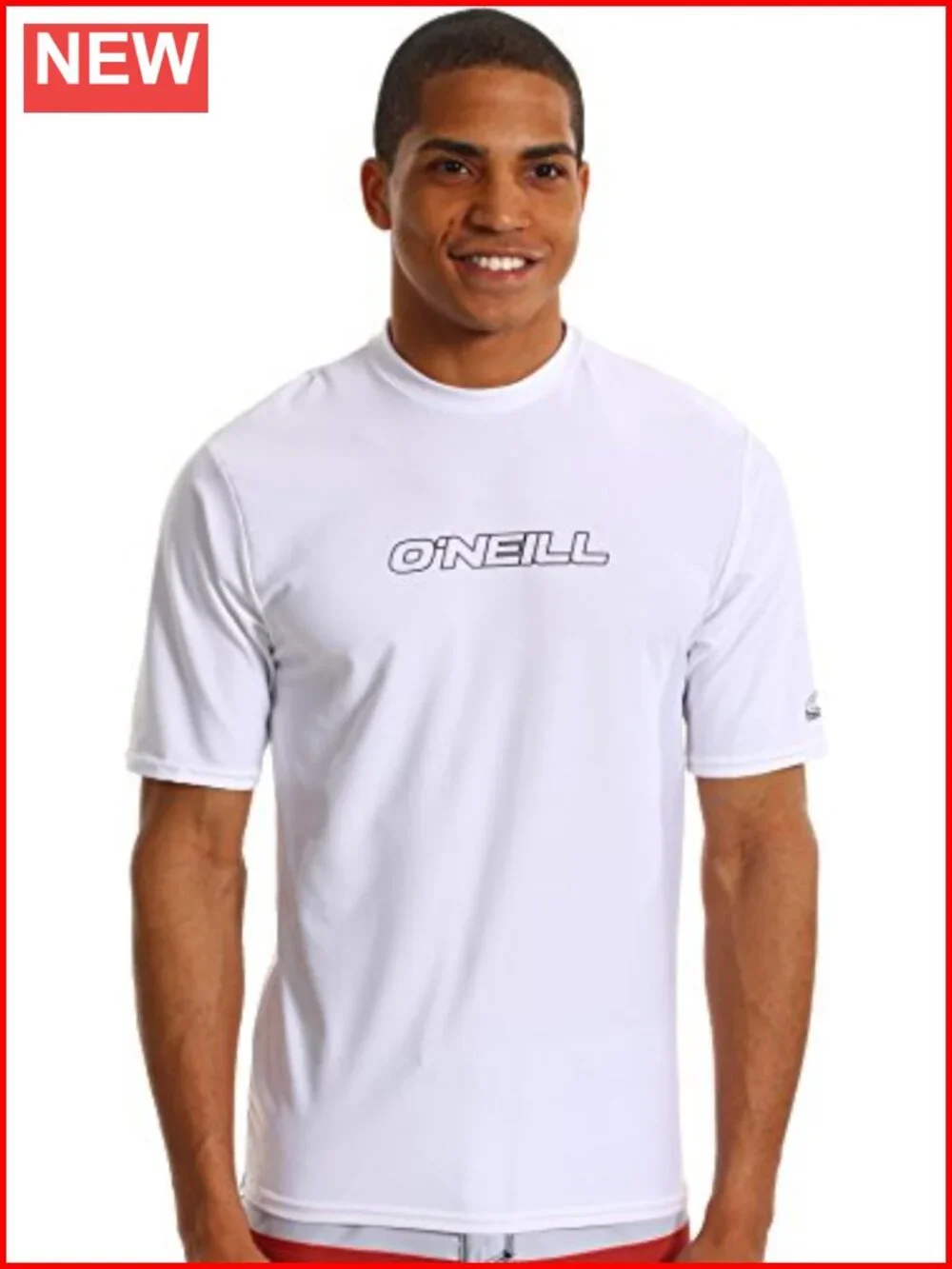 Men's UPF 50+ Short Sleeve Rash Guard Sun Shirt